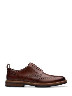 Clarks Marron - Chaussures Aldwin Limit en cuir Hot