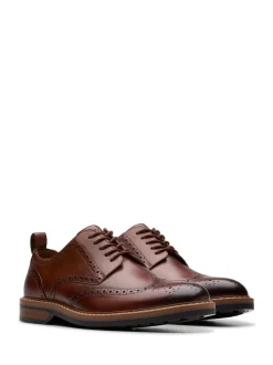 Clarks Marron - Chaussures Aldwin Limit en cuir Hot