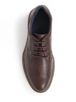 Pavers Marron - Chaussures décontractées à lacets coupe large New