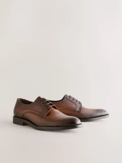 Next Marron - Chaussures Derby en cuir Online