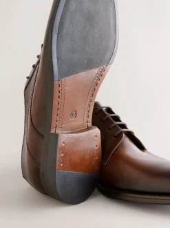 Next Marron - Chaussures Derby en cuir Online