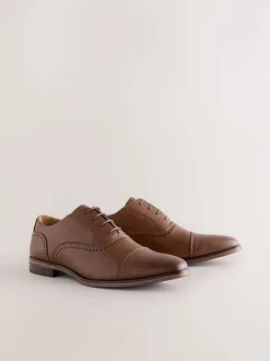 Next Marron - Chaussures Oxford à bout ouvert Clearance