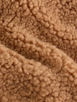 Next Marron - Combinaison bébé à capuche en peau de mouton New