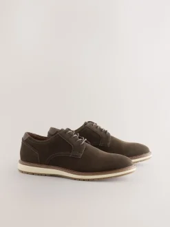Next Marron - Compensées Derby Chaussures Outlet