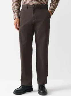 Next - Coupe ample - Pantalon chino stretch Marron Online