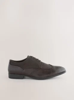 Next Marron - Coupe large - Chaussures richelieu