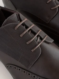 Next Marron - Coupe large - Chaussures richelieu