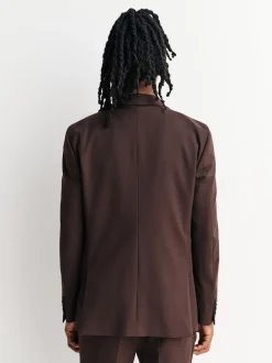Next Marron - - Veste de costume stretch Motionflex Coupe sur mesure New
