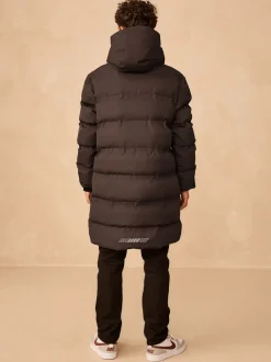 Next Marron - Doudoune imperméable à Gamme longue doublée de polaire (3-17ans) Hot