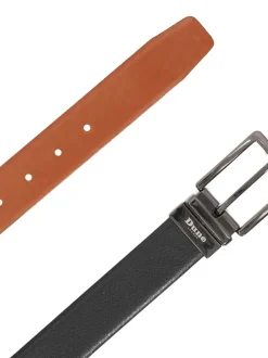 Dune London Marron - Opra Ceinture en cuir réversible Outlet