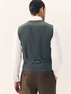 Next Marron - Gilet de costume en flanelle Sale