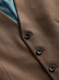 Next Marron - Gilet de costume en flanelle Sale