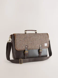 Next Marron - Harris Tweed Messenger Discount