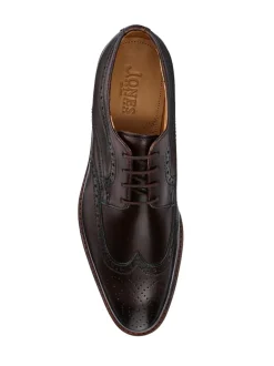 Jones Bootmaker Marron - Longwood Suede Derby Brogue