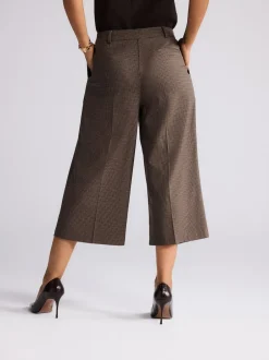 Next Marron - Jupe-culotte ajustée à carreaux Clearance