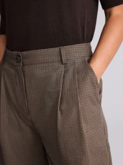 Next Marron - Jupe-culotte ajustée à carreaux Clearance