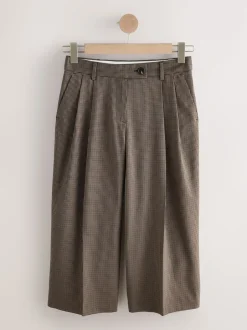 Next Marron - Jupe-culotte ajustée à carreaux Clearance