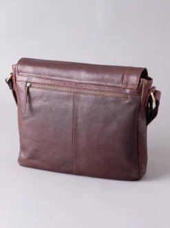Lakeland Leather Marron - Large Keswick Leather Messenger Bag Hot