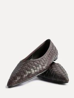 Linzi Marron - Ballerines tissées Talina à bout pointu Sale