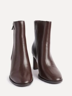 Linzi Marron - bottines Jonas à talon carré New