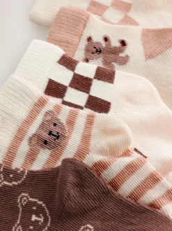 Next Marron - Lot de 5 chaussettes pour bébé (0mois-2ans) Online