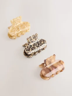 Next Marron - Lot de 3 mini pinces à cheveux Sale