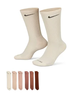 Nike - Lot de chaussettes d'entraînement Everyday Plus Cushioned Crew 6 (0) Marron Hot