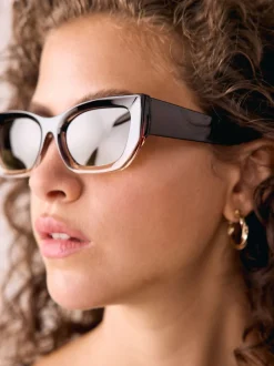 Next Marron - Lunettes de soleil carrées Discount