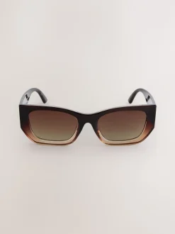 Next Marron - Lunettes de soleil carrées Discount