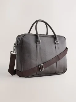 Next Marron - Mallette en similicuir