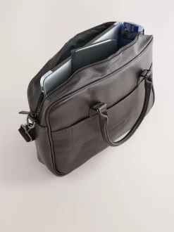 Next Marron - Mallette en similicuir