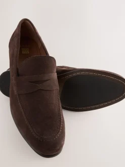 Next Marron - Mocassins en daim Discount