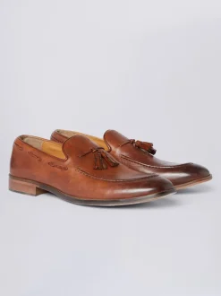 MOSS Marron - Mocassins Highgate à glands Discount