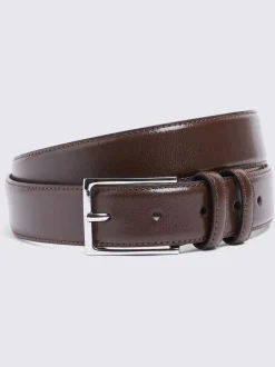 MOSS Marron - Cuir classique Belt Discount