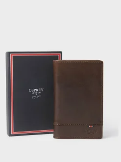 Osprey London Marron - portefeuille de robe en cuir micro cuir Sale