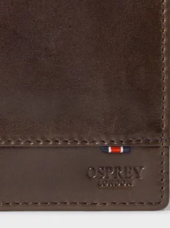 Osprey London Marron - portefeuille de robe en cuir micro cuir Sale