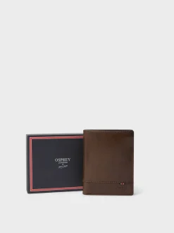 Osprey London Marron - The London Leather Wallet avec poche à pièces Discount
