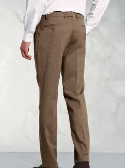 Brook Taverner - Pantalon en flanelle Marron New