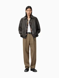 All Saints Marron - Pantalon droit AllSaints Tallis