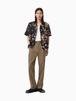 All Saints Marron - Pantalon droit AllSaints Tallis