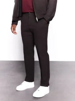 Next Marron - Pantalon élégant à taille élastique avec contenu en laine New