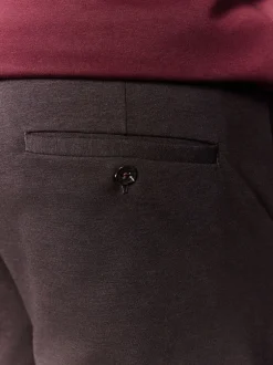 Next Marron - Pantalon élégant à taille élastique avec contenu en laine New