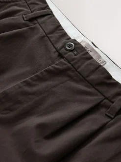 Next Marron - Pantalons chinos extensibles à double pli Online