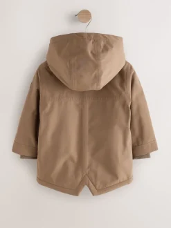 Next - Parka imperméable doublée de borg (3mois-7ans) Marron Best
