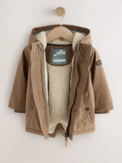 Next - Parka imperméable doublée de borg (3mois-7ans) Marron Best