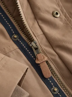 Next - Parka imperméable doublée de borg (3mois-7ans) Marron Best