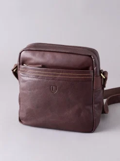 Lakeland Leather Marron - Petit sac messager Keswick en cuir Clearance