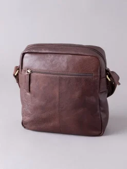 Lakeland Leather Marron - Petit sac messager Keswick en cuir Clearance