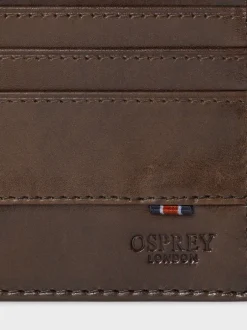 Osprey London Marron - Pochette à cartes The London en cuir Sale