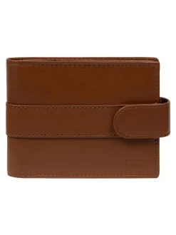 Cultured London Marron - Portefeuille en cuir « Leo » Sale